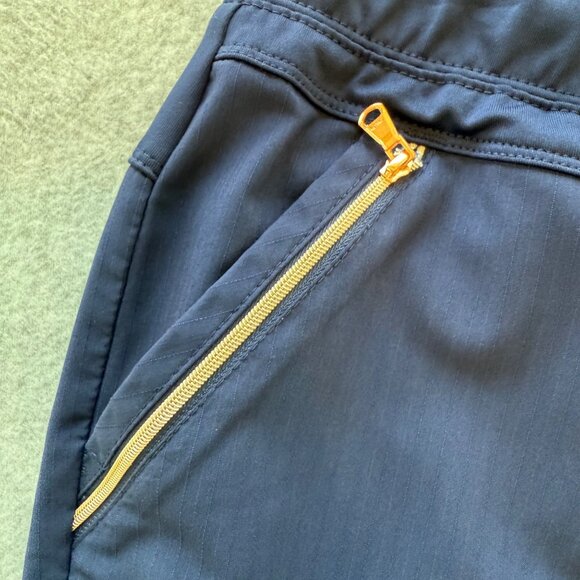 Cherokee Womens Navy Blue Scrub Pants Size M Straight-Leg Drawstring Elastic Wai - Picture 3 of 5